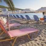 Agia Marina beach on Aegina Island, Greece
