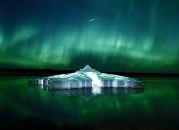 Hladan prijem i pogled na Auroru Borealis