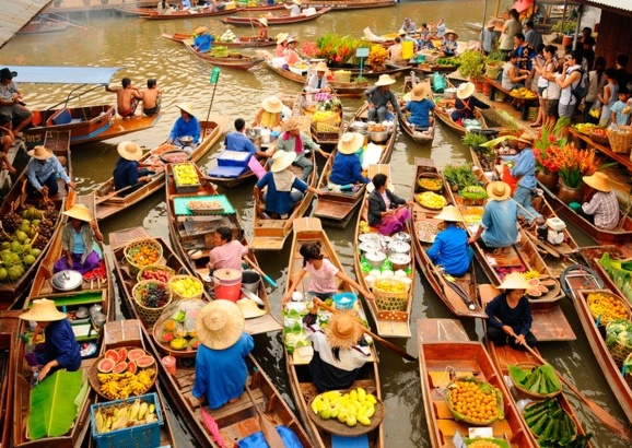 Pijaca na vodi, Damnoen Saduak