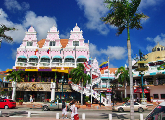 Oranjestad, šarena prestonica Arube