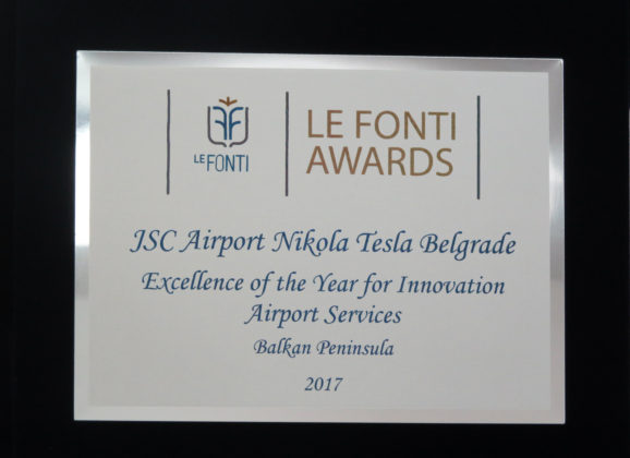 Aerodromu Nikola Tesla dodeljeno važno priznanje
