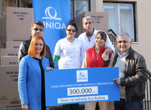 UNIQA osiguranje doniralo 1.500.000 dinara ustanovama širom Srbije