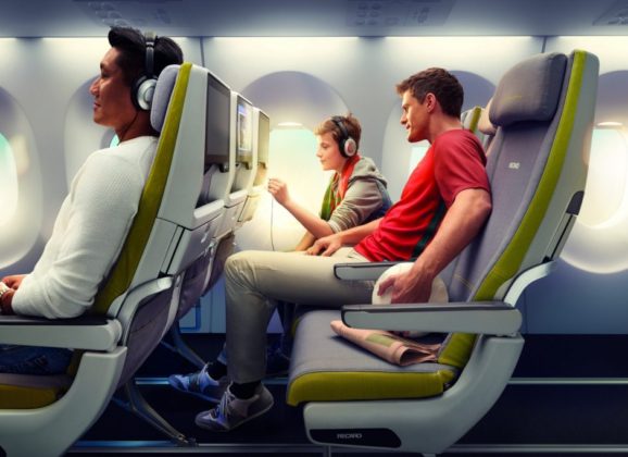 Avionsko sedište koje se samo čisti