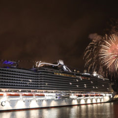 Novi kruzer MSC Seaview zaplovio iz Đenove