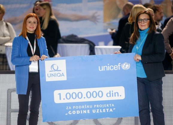 UNIQA osiguranje UNICEF-u doniralo milion dinara